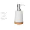 WENKO Dozownik mydła Bamboo 330 ml Dozownik balsamu WC dla Podgląd zdjęcia produktu 2