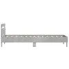 vidaXL Bettgestell mit Kopfteil Betongrau 100x200 cm Produktbild-Vorschau 6