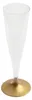 Champagnerglaser - 10x - Kunststoff - 140 ml - gold - Produktbild-Vorschau 6