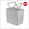 A light gray trash can insert with a hinged handle. Produktbild-Vorschau