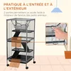 PawHut Przenośna 4-poziomowa klatka dla małych zwierząt Podgląd zdjęcia produktu 7