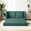 vidaXL Bodensofa mit Schlaffunktion Dunkelgrün 112x174x55 Produktbild-Vorschau 5