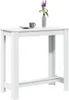 vidaXL Barový stôl biely 102x50x103,5 cm materiál na báze Náhľad obrázku produktu 2