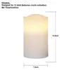 Bougies en cire LED 'May', set de 4, blanc Voir les images du produit 11