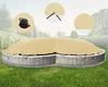 AirDeluxe® Aufblasbare achtform Poolabdeckung (Beige Produktbild-Vorschau 2