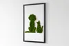 Moosbild mit Echtem Isländisch Moos - 40x60 cm - Schwarzer Produktbild-Vorschau 2