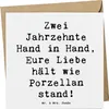 Mr. & Mrs. Panda Klappkarte Spruch 20. Hochzeitstag Produktbild-Vorschau 1