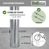 2x Fahrradanlehnbügel 115 x 78 cm Stahl feuerverzinkt Ø 49 Produktbild-Vorschau 4