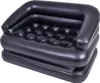 A black inflatable sofa bed is shown from a slightly elevated angle against a white background. Náhled obrázku produktu