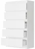 Komoda 70 cm 5 zásuvek skříňka FRAMIRE R-5 bílá Náhled obrázku produktu 5