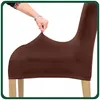 Stuhlhusse 6er Pack - Universal - Braun - Stretch - Bezug Produktbild-Vorschau 3
