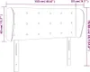 vidaXL Kopfteil mit Ohren Rosa 103x23x78/88 cm Samt Produktbild-Vorschau 9