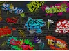 Vlies Fototapete - Graffiti wall 400x280 cm Streetart Produktbild-Vorschau 5