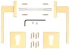 A set of door hardware components laid out on a white background. Produktbild-Vorschau