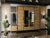 KIER FURNITURE Kleiderschrank, Eiche Craft Golden + Stoff Produktbild-Vorschau 1