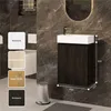 Waschbecken mit Unterschrank 40 cm Schwarz – JINDOLI Produktbild-Vorschau 3