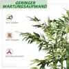 HOMCOM Bambou artificiel 180 cm - Plante artificielle dans Voir les images du produit 5