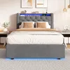 STILVORA Polsterbett 90×200 cm mit Bettkasten & LED, Produktbild-Vorschau 2