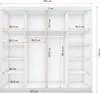 MOEBLO Kleiderschrank ALFA – Schwebetürenschrank 2-türig Produktbild-Vorschau 3