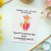 Mr. & Mrs. Panda Postkarte Sportlehrerin Leidenschaft - Produktbild-Vorschau 2