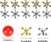 Spielball-Set, 10 x Gold-Silber-Metall-Jacks, metallische Produktbild-Vorschau 5