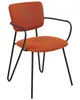 BELIANI Set aus 2 Esszimmerstühlen Orange Polyester Produktbild-Vorschau 5