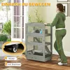 PawHut Hamsterkäfig aus Holz 4 Etagen Zwerghamster 65 x 45 Produktbild-Vorschau 8