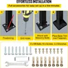An instructional diagram showing the steps for installing a handrail, along with a display of the included hardware. Podgląd zdjęcia produktu
