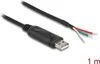 DELOCK Adapterkabel USB 2.0 Typ-A zu seriell RS-485 1m Produktbild-Vorschau 3