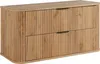 A wooden cabinet with two drawers. Voir les images du produit