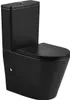 Modernes Stand-WC Keramik schwarz TURIN niedriger Produktbild-Vorschau 1