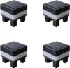 4X LED Solar Pfosten Säulenleuchte Zaun Solarlampe Kappen Produktbild-Vorschau 1