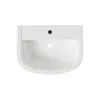 A top-down view of a white ceramic sink on a white background. Produktbild-Vorschau