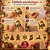 LED Rentier Weihnachtsdeko 7er Set, 3D Holz Rentier Lichter Produktbild-Vorschau 7