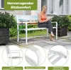 COSTWAY Gartenbank für 2 Sitzer, wetterfeste Sitzbank Produktbild-Vorschau 7