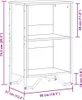 vidaXL Knihovna Grey Sonoma 50x31x74,5 cm Materiál na bázi Náhled obrázku produktu 8