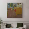 Vlies Leinwandbild - The bedroom (Vincent Van Gogh) 40x40 Produktbild-Vorschau 2