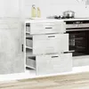 vidaXL Kuchynská linka Porto betónová sivá materiál na báze Náhľad obrázku produktu 3