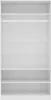 vidaXL Kleiderschrank Weiß 100×50×200 cm Holzwerkstoff Produktbild-Vorschau 5
