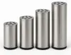 4er Set Möbelfüße Edelstahl gebürstet – Möbelbeine Silber Produktbild-Vorschau 1