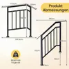 COSTWAY, set van 2 trapleuningen, 96 cm, verstelbaar voor 3 Productafbeelding-voorbeeld 3