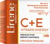 The image shows the front packaging of a Lirene C+E Vitamin Energy face cream. Voir les images du produit
