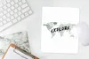 MuchoWow® Mauspad Mousepad Weltkarte - Aquarell - Produktbild-Vorschau 5