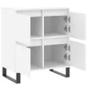 vidaXL Kredens biały 60x35x70 cm Materiał drewnopochodny Podgląd zdjęcia produktu 6