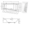 Badewanne asymmetrische links Wanne Acrylwanne 150x85 Produktbild-Vorschau 5