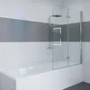 IMPTS Duschwand für Badewanne 120x140cm, Faltbar Duschwand Produktbild-Vorschau 1