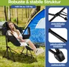 COSTWAY Campingstuhl Angelstuhl mit Fuß- & Kopfstütze Produktbild-Vorschau 6