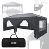 ECD Germany Pavillon 3x6 m Anthrazit Wasserdicht Stabil Produktbild-Vorschau 1