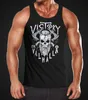 Herren Tank-Top Victory or Valhalla Skull Totenkopf Produktbild-Vorschau 2