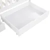 A white drawer unit that appears to be part of a bed frame. Anteprima dell’immagine prodotto